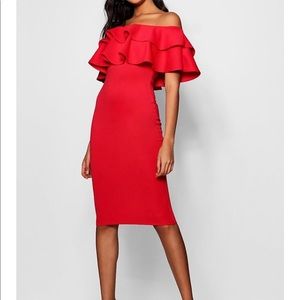 NWT Sexy off the shoulder red dress